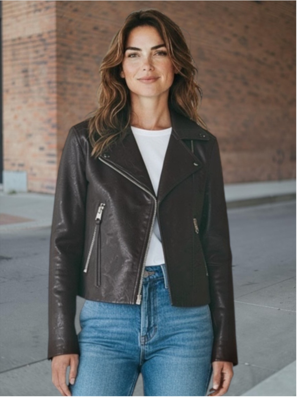 Women's AllSaints Lamb DALBY BIKER Leather Jacket Black xs